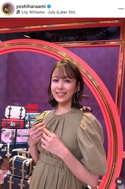 良原安美さんのインスタグラム（＠yoshiharaami）より