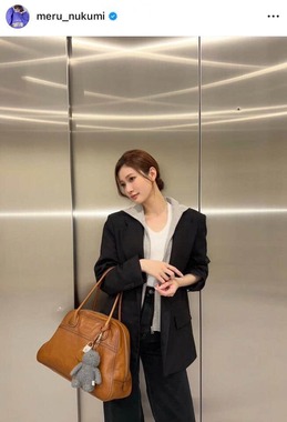 生見愛瑠さんのインスタグラム（＠meru_nukumi）より