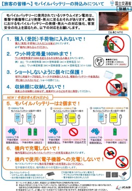 国土交通省の発表。ここに書いてある以外にも「ナトリウムイオン電池」に要注意だ

