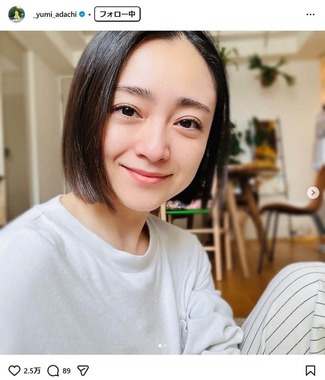 安達祐実さんのインスタグラム（_yumi_adachi）より