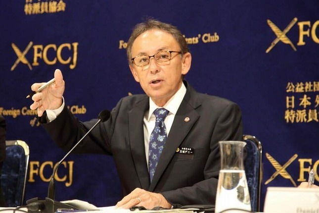 沖縄県の玉城デニー知事（2018年11月撮影）