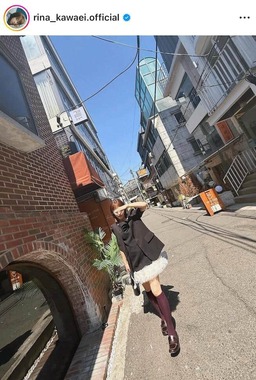 川栄李奈さんのインスタグラム（＠rina_kawaei.official）より