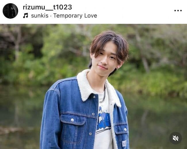 富川立夢さんのインスタグラム（＠rizumu__t1023）より