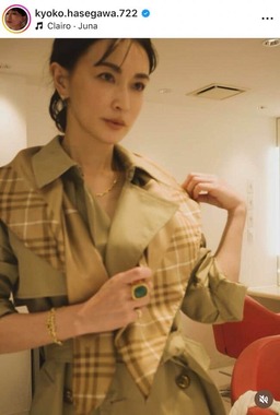 長谷川京子さんのインスタグラム（＠kyoko.hasegawa.722）より