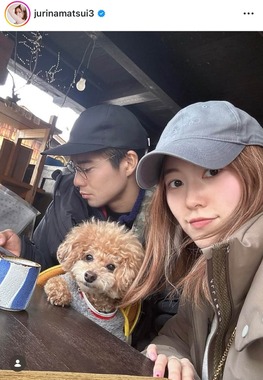 松井珠理奈さんのインスタグラム（＠jurinamatsui3）より
