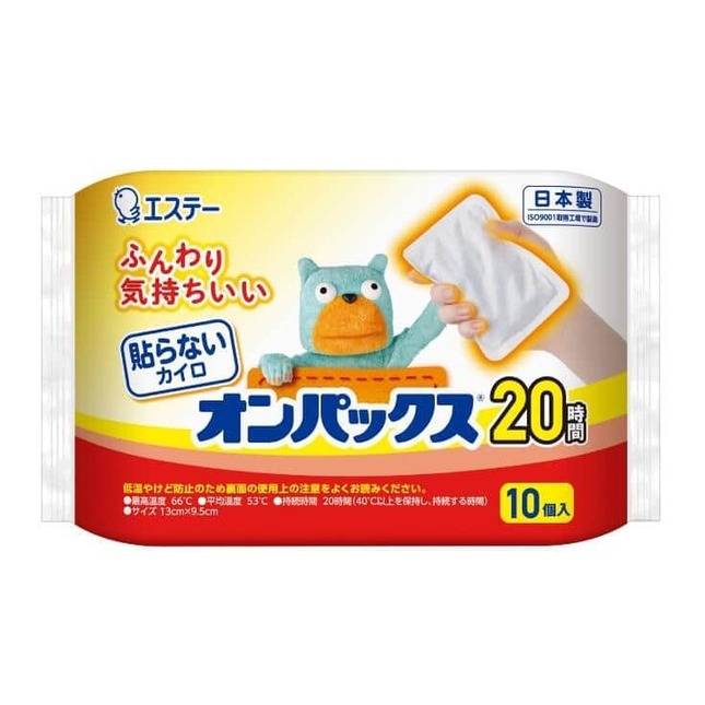 価格改定の対象となる「貼らないオンパックス」。エステー公式サイトより
