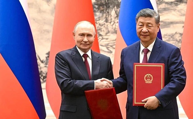 ウラジーミル・プーチン大統領と習近平国家主席（ロシア大統領府ウェブサイトより）

