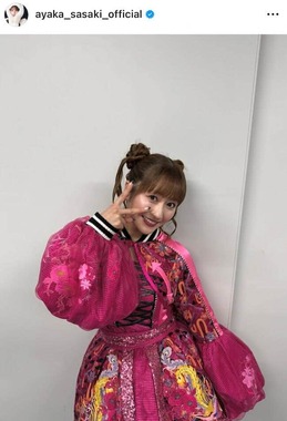 佐々木彩夏さんのインスタグラム（＠ayaka_sasaki_official）より