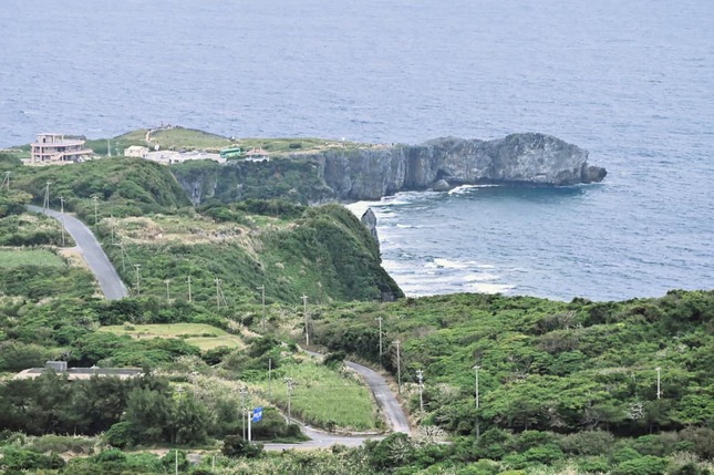 辺戸岬。沖縄本島の最北端にある