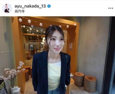 仲田歩夢選手のインスタグラム（＠ayu_nakada_13）より