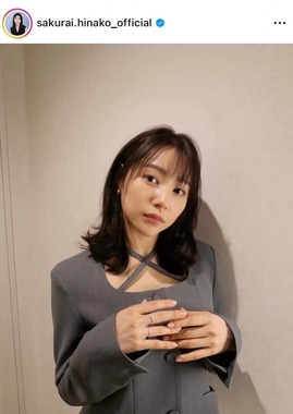 桜井日奈子さんのインスタグラム（＠sakurai.hinako_official）より