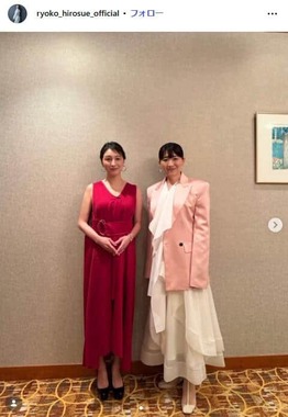 広末涼子さんのインスタグラム（＠ryoko_hirosue_official）より
