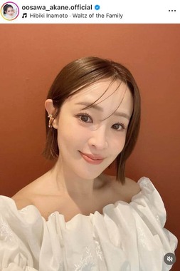 大沢あかねさんのインスタグラム（＠oosawa_akane.official）より
