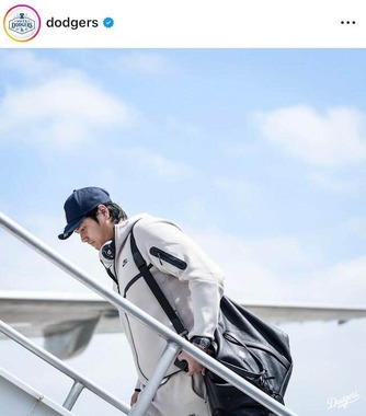 ドジャースの公式インスタグラム（＠dodgers）より
