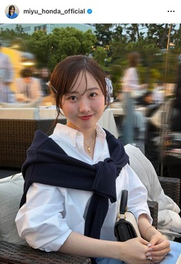 本田望結さんのインスタグラム（＠miyu_honda_official）より
