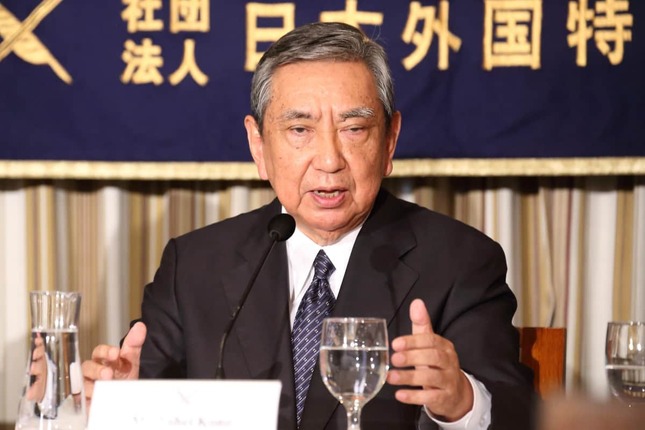 河野洋平・元衆院議長（2015年撮影）
