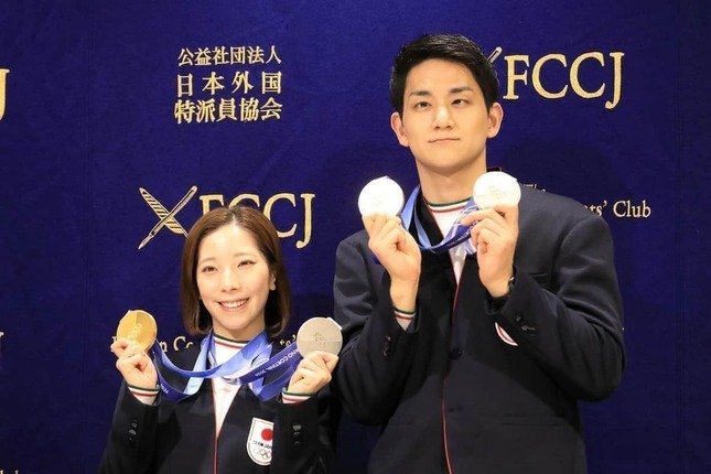 「りくりゅう」三浦璃来さんと木原龍一さん（2026年2月25日撮影）
