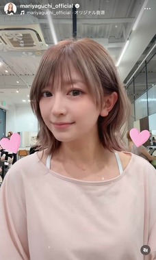 矢口真里さんのインスタグラム（＠mariyaguchi_official）より