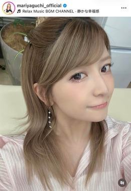 矢口真里さんのインスタグラム（＠mariyaguchi_official）より