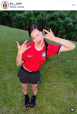 シン・ジア選手のインスタグラム（＠jia__shin）より