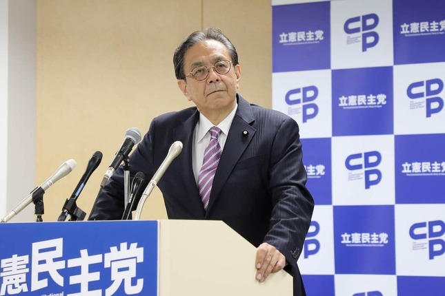 立憲民主党の水岡俊一代表（2026年3月撮影）
