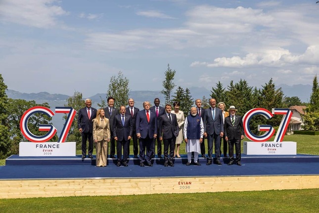 高市早苗首相はG7で「ぼっち」だったのか（写真はG7の公式Xから）
