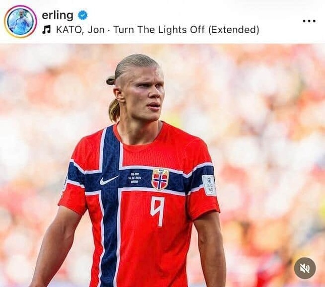 アーリング・ハーランド選手のインスタグラム（＠erling）より