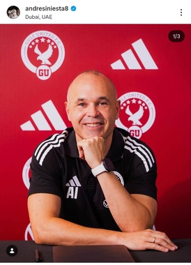 アンドレス・イニエスタさんのインスタグラム（＠andresiniesta8）より