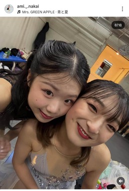 中井亜美選手のインスタグラム（＠ami._.nakai）より