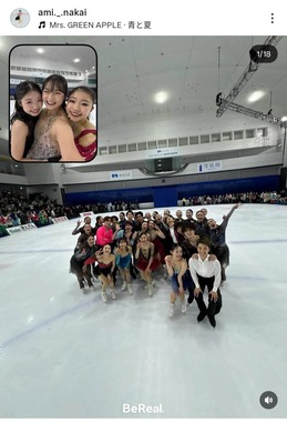 中井亜美選手のインスタグラム（＠ami._.nakai）より