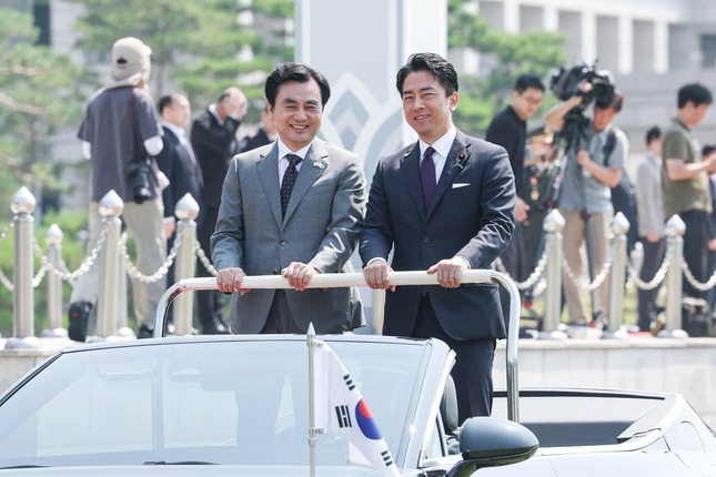 日韓の防衛協力は深化している（写真は韓国国防省のXから）
