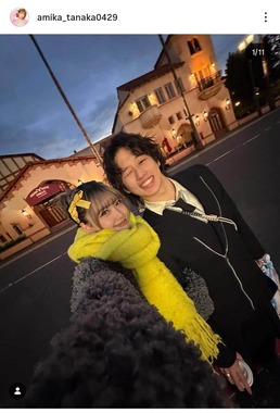 アマリザさん（右）とあみかさん。あみかさんのインスタグラム（＠amika_tanaka0429）より