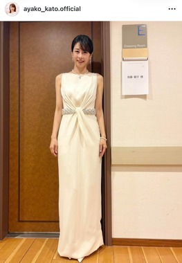 加藤綾子さんのインスタグラム（＠ayako_kato.official）より