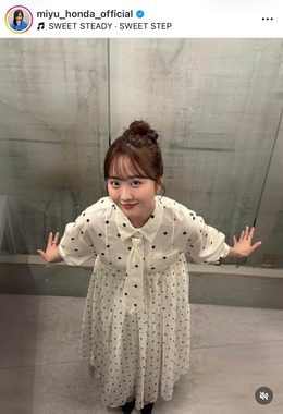 本田望結さんのインスタグラム（＠miyu_honda_official）より