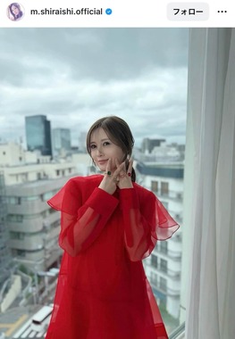 白石麻衣さんのインスタグラム（＠m.shiraishi.official）より