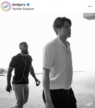 ドジャースの公式インスタグラム（＠dodgers）より