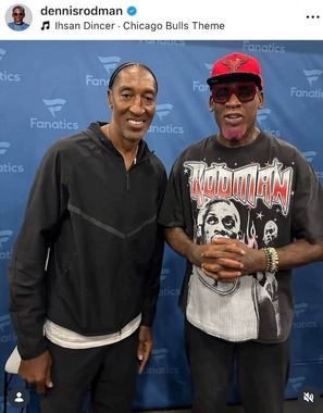 デニス・ロッドマン氏のインスタグラム（＠dennisrodman）より