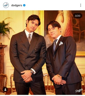 ドジャース公式インスタグラム（＠dodgers）より