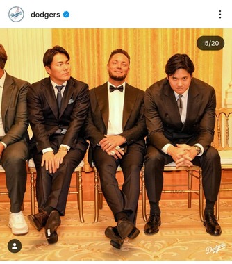 ドジャース公式インスタグラム（＠dodgers）より