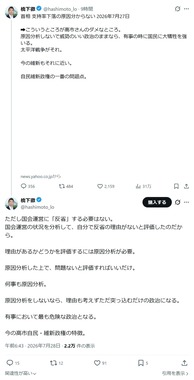 橋下徹氏のXより（@hashimoto_lo／一部加工）