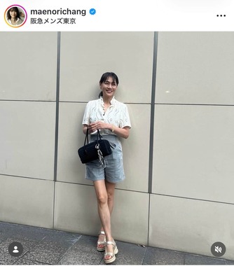 前田典子さんのインスタグラム（＠maenorichang）より