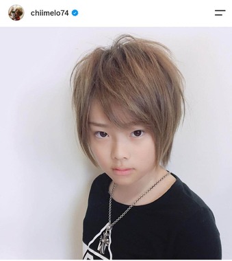 「小学生ホスト」時代の琉ちゃろさん。ちいめろさんのインスタグラム（＠chiimelo74）より