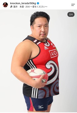 ノッコン寺田さんのインスタグラム（＠knockon_terada150kg）より