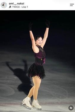 中井亜美選手のインスタグラム（＠ami._.nakai）より