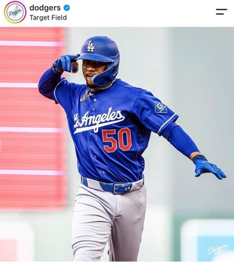 ベッツ選手（球団インスタグラムより）