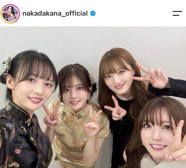 中田花奈さんのインスタグラム（＠nakadakana_official）より