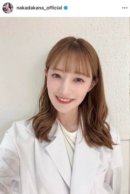 中田花奈さんのインスタグラム（＠nakadakana_official）より