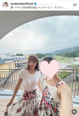 神田うのさんのインスタグラム（＠unokandaofficial）より
