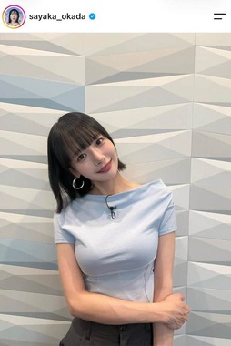岡田紗佳さんのインスタグラム（＠sayaka_okada）より
