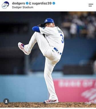 ディアス投手（球団インスタグラムより）